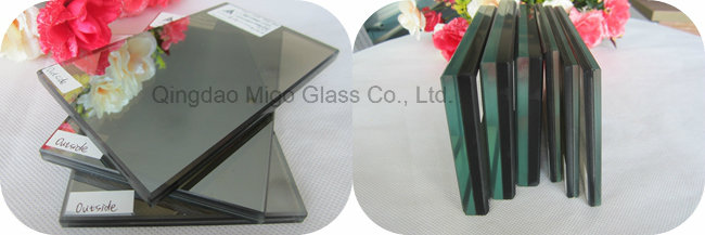 Euro Grey Reflective+Clear Float Glass / Colored Laminated Safety Glass