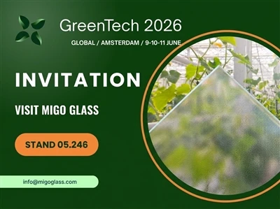 MIGO GLASS ще изложи на GreenTech Amsterdam 2026 с модерн...
