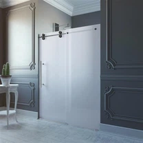 Стъклена душ врата без рамка