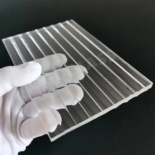 Ниско желязо флуирано стъкло