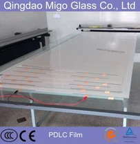 Switchable Смарт Декларация за стъкло с PDLC Film