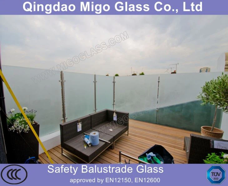 Frosted Railing Glass